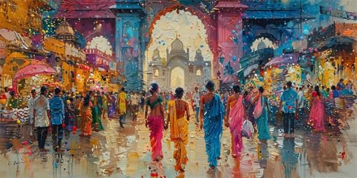 Malen Nach Zahlen Erwachsene indien Malen Nach Zahlen Stadt Malen Nach Zahlen ab 10 Jahre Mädchen Geschenke, DIY Ölgemälde Set mit Pinseln Acrylpigment Leinwand 50X100CM, Aesthetic Room Decor Gifts Malen Nach Zahlen Erwachsene indien Malen Nach Zahlen Stadt Malen Nach Zahlen ab 10 Jahre Mädchen Geschenke, DIY Ölgemälde Set mit Pinseln Acrylpigment Leinwand 50X100CM, Aesthetic Room Decor Gifts von Zsccvzlu