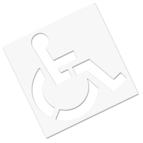 Zuasdvnk Handicap Parken Schablone | Handicap Malvorlage - Wetterbeständiges Markierungsschild für Behinderte Gut sichtbaren Gehweg Zuasdvnk Handicap Parken Schablone | Handicap Malvorlage - Wetterbeständiges Markierungsschild für Behinderte Gut sichtbaren Gehweg von Zuasdvnk