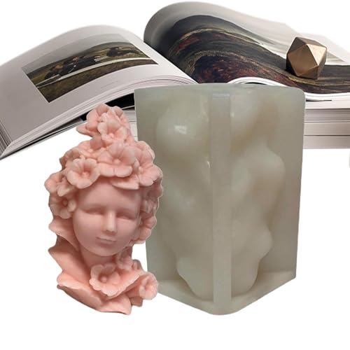 Zuasdvnk Mädchenform, nmädchenform, Handwerksform, Aromatherapie Gypsum 3d Girl Silikonformen für Harzsäule Aromatherapie Kerzen Wachsseife von Zuasdvnk