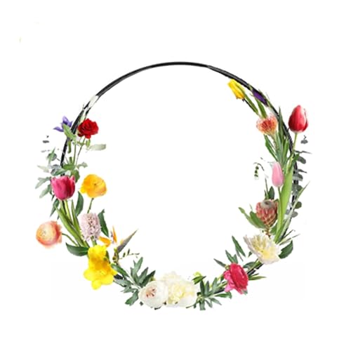 Zubehors Hoop-Mittelstücke für Tische,Blumen-Reifen-Tischdekoration | Hochzeit Dekor Metall Blumenringe Herzstück | Floraler Hoop-Tischaufsatz für Hochzeitstischdekoration, Traumfänger-Bastelarbeiten von Zubehors