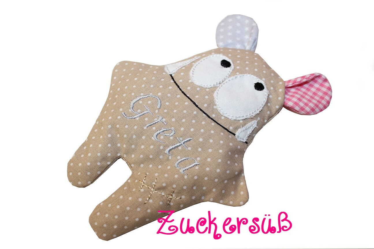 Kreiere Dein Kirschkernkissen " Kuschelmonster von ZuckersuessDesign