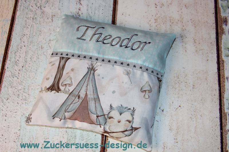 Kreiere Dein Kirschkernkissen Wärmekissen " Name" von ZuckersuessDesign