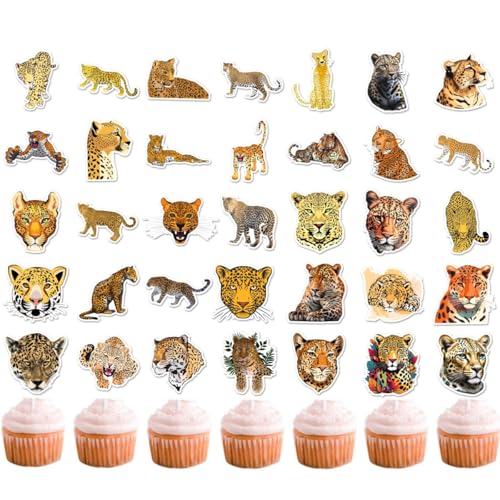 (2 in 1)50 Stück Kuchenaufsätze, Cupcake-Topper, Krankenpflege-Abschluss-Cupcake, medizinischer Rn-Doktor, Krankenschwester-Motto-Partyzubehör (leopard) von Zuisytm