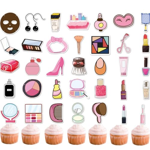 (2 in 1)50 Stück Kuchenaufsätze, Cupcake-Topper, Krankenpflege-Abschluss-Cupcake, medizinischer Rn-Doktor, Krankenschwester-Motto-Partyzubehör (makeup) von Zuisytm