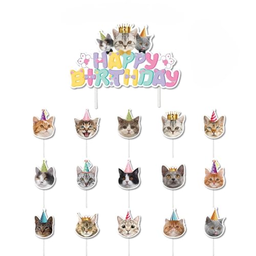 16 Stück Kuchenaufsätze, Cupcake-Topper, Krankenpflege-Abschluss-Cupcake, medizinischer Rn-Doktor, Krankenschwester-Motto-Partyzubehör (cute cat) von Zuisytm