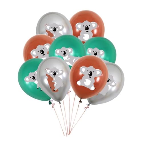 18 Stück 12 inch Ballons Konfetti Ballons Latex Ballons Weiß Rosa Ballons Für Geburtstag Baby Dusche Hochzeitsfeier Kindergarten Dekorationen (Koala) von Zuisytm