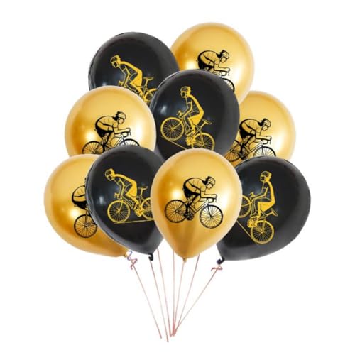 18 Stück 12 inch Ballons Konfetti Ballons Latex Ballons Weiß Rosa Ballons Für Geburtstag Baby Dusche Hochzeitsfeier Kindergarten Dekorationen (bicycle) von Zuisytm