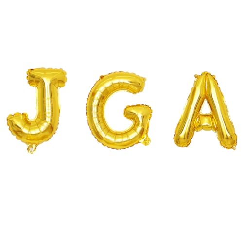 JGA Luftballoon, Banner, Buchstaben, Bride to Be Luftballons, Verlobungsfeier, Dekorationen, 16 inch Folie, Mylar-Zubehör-Set für Junggesellenabschied oder Brautparty (gold) von Zuisytm