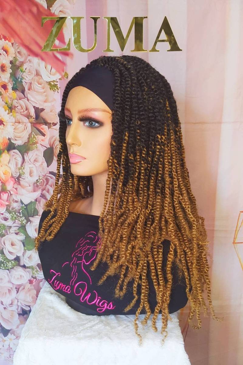 Band Braid Wig Geflochtene Perücke Zwei Strang Twists von ZumaWigs