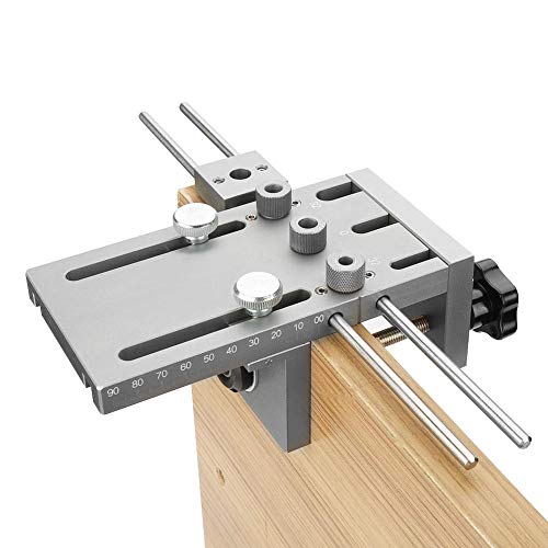 3-in-1 Dowel Jig Dübelvorrichtung Dübellochbohrmaschine 6mm / 8mm / 10mm / 15mm Holzbearbeitung Selbstzentrierendes Dübelbohrschablonen Führungsset mit viel Zubehör, hohe Präzision von Zunate