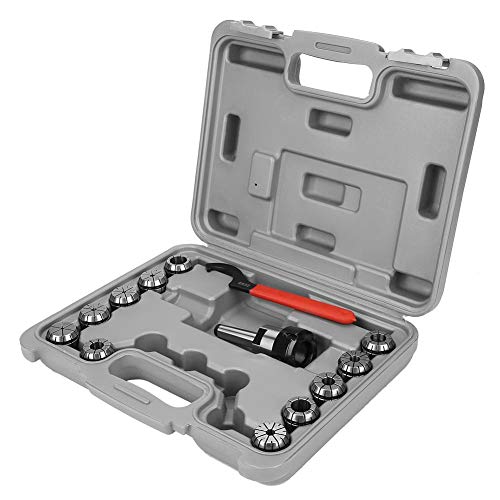 Zunate ER32 Spannzangen Set, MT2-Schafthalter + Schraubenschlüssel + 11 ER32 Spannzangen mit Aufbewahrungsbox, Ideal für CNC Fräsdrehmaschinen, Graviermaschinen uvm von Zunate