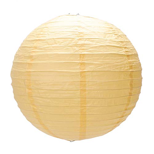 1 X Japanese Paper Lantern Lampenschirm Für Partyhochzeit, 40Cm (16) Dunkelgelb von Zunedhys