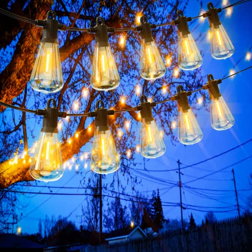 Lichterkette Aussen, 7.6M LED Lichterkette Außen Strom Mit 12+1 Warmweißen Birnen, IP65 Wasserdicht Lichterkette Outdoor für Garten, Terrasse, Hochzeiten, Party, Balkone und Biergärten von Zuske