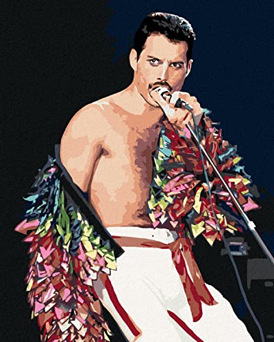 Zuty 1244251, Malen nach Zahlen-Freddie Mercury 40x50 cm mit Keilrahmen (bereits gespannt) von Zuty