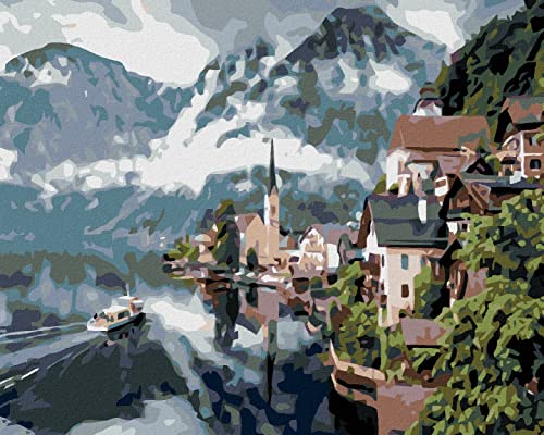 Zuty 1409220, Malen nach Zahlen-HALLSTATT 40x50 cm ohne Keilrahmen von Zuty