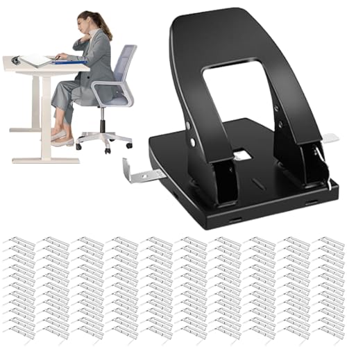 2-Loch-Stanzer,2-Loch-Stanzer für Ordner,2-Loch-Stanzer - Papier-Zwei-Loch-Stanzer, Metall-Lochstanzer, Hochleistungs-Lochstanzer für Papier, Ordner, Ordner von Zvn Zojne