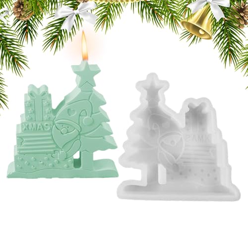 Silikon-Weihnachtsmann-Form, 3D-Weihnachtsmann-Form - 3D-Harz-Silikonform Weihnachtsmann,Antihaftbeschichtete Harzskulpturenform für Seife, Wachs, Harzstatuen und weiche Süßigkeiten von Zvn Zojne