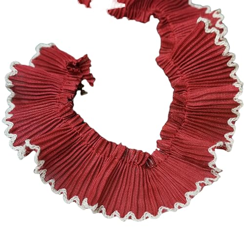 3 cm breiter Chiffon-Stoff mit Hahnentritt-Spitzen-Designs, plissierte Spitze für Hochzeit und Kleidung, Nähen, Dekoration, Bastelbedarf 3 cm breiter Chiffon-Stoff mit Hahnentritt-Spitzen-Designs, plissierte Spitze für Hochzeit und Kleidung, Nähen, Dekoration, Bastelbedarf von ZwaitL