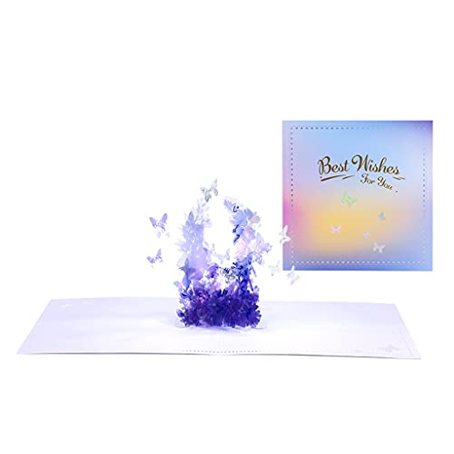 3D-Grußkarte für Blume für Schmetterling, Grußkarte mit Umschlag für Weihnachten, Erntedankfest 3D-Grußkarte für Blume für Schmetterling, Grußkarte mit Umschlag für Weihnachten, Erntedankfest von ZwaitL