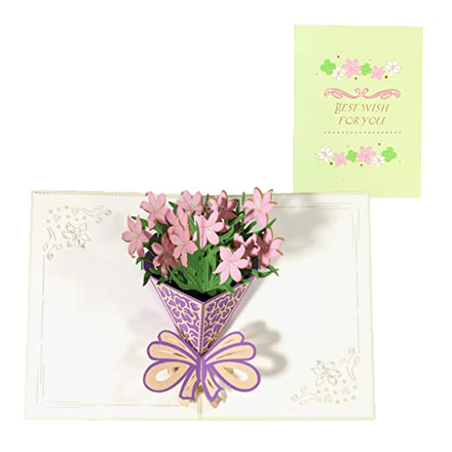 3D-Grußkarte für Nelke, Rosenblüte, Valentinstagskarten mit Umschlag für Hochzeit, Geburtstag, Jahrestag, Ehefrau, Ehemann, handgefertigt 3D-Grußkarte für Nelke, Rosenblüte, Valentinstagskarten mit Umschlag für Hochzeit, Geburtstag, Jahrestag, Ehefrau, Ehemann, handgefertigt von ZwaitL