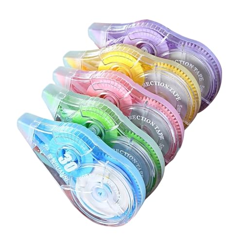5 Stück Kleberoller, Korrekturroller, große Kapazität, weißes Klebeband, Schulbedarf für Schüler 5 Stück Kleberoller, Korrekturroller, große Kapazität, weißes Klebeband, Schulbedarf für Schüler von ZwaitL