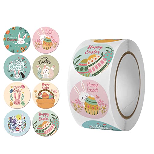 500 Stück Frohe Ostern Aufkleber Eier Selbstklebendes Siegeletikett für Ostern Party Kinder Box Tasche Dekor Handgemachte Aufkleber 500 Stück Frohe Ostern Aufkleber Eier Selbstklebendes Siegeletikett für Ostern Party Kinder Box Tasche Dekor Handgemachte Aufkleber von ZwaitL