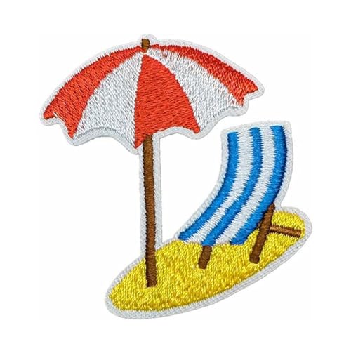 Aufnäher zum Aufbügeln mit Strandmotiven, bestickt, zum Aufbügeln, für Kleidung, Taschen, T-Shirts, Rucksäcke, Hüte Aufnäher zum Aufbügeln mit Strandmotiven, bestickt, zum Aufbügeln, für Kleidung, Taschen, T-Shirts, Rucksäcke, Hüte von ZwaitL