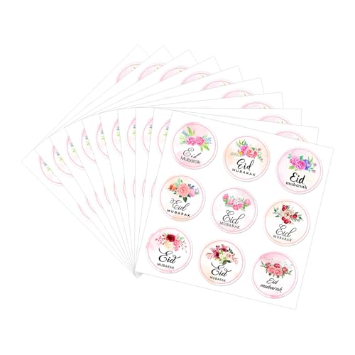 Eid-Festival-Aufkleber, Eid-Festival-Aufkleber, 40 mm, rund, Verpackungsetiketten für Siegel, Umschläge, Karten, Verpackungen, Partyzubehör, 90 Stück Eid-Festival-Aufkleber, Eid-Festival-Aufkleber, 40 mm, rund, Verpackungsetiketten für Siegel, Umschläge, Karten, Verpackungen, Partyzubehör, 90 Stück von ZwaitL