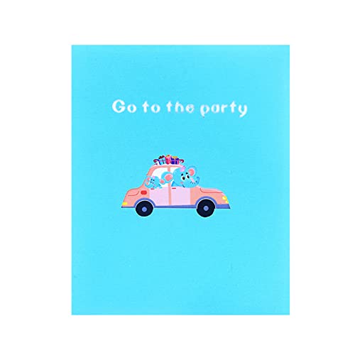 Kreative 3D-Karte, Cartoon-Elefant, Auto, handgefertigte Grußkarten für Kinder, Jungen, Mädchen, Geburtstagsparty, Einladung, Babyparty, Dekoration, Geschenke Kreative 3D-Karte, Cartoon-Elefant, Auto, handgefertigte Grußkarten für Kinder, Jungen, Mädchen, Geburtstagsparty, Einladung, Babyparty, Dekoration, Geschenke von ZwaitL