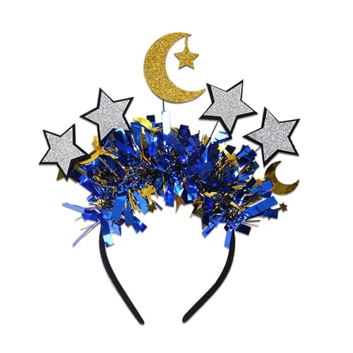 ZwaitL Eid-Stirnband mit Stern- und Mond-Motiv, tragbare Dekoration für Feiern, robust und stilvoll, Mode-Accessoire-Outfits ZwaitL Eid-Stirnband mit Stern- und Mond-Motiv, tragbare Dekoration für Feiern, robust und stilvoll, Mode-Accessoire-Outfits von ZwaitL