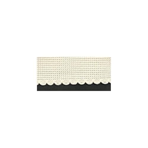 Aida-Kreuzstichband 5,4 Stiche/cm Stickband 100 mm 3 creme 10 m von Zweigart