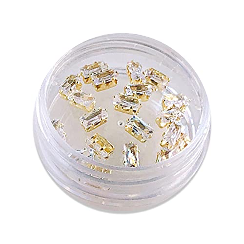 20 Stück Strass Nägel 3D Schmuck Kristall Glitzer Stein Diamanten Dekoration von Zxfdsfdbnm