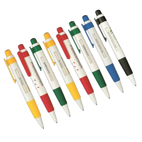 8pcs Rückfahrbarer Kugelschreiber Mit Scroll Message Soican Office Signing Stift RETRACTRACTBAIL STIFE SMOOHTLY Schreiben von Zxfdsfdbnm