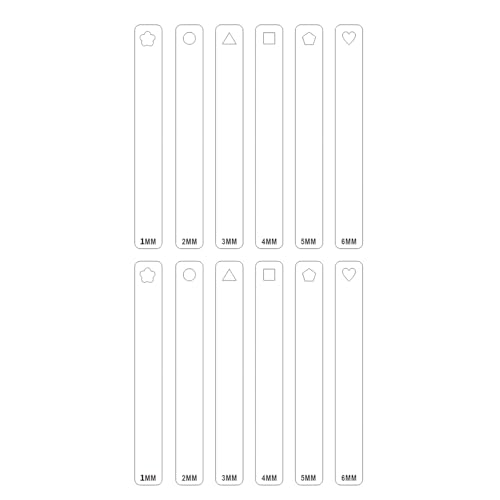 Set Von 12 Mehrzweck Acryl Tonwerkzeug Für Eine Gleichmäßige Tondicke Für Die Tägliche Verwendung Von Töpferwaren Und Backerstellung von Zxfdsfdbnm