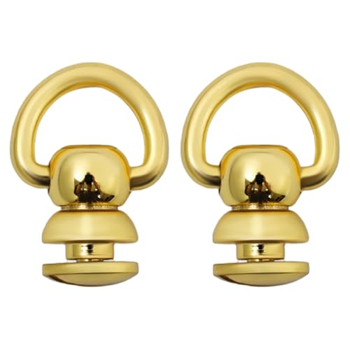 Zxfdsfdbnm Metallnieten, 360 Grad drehbar, D-Ringe, Nieten, für Ledertaschen, Handtaschen, Accessoires, 2 Stück Zxfdsfdbnm Metallnieten, 360 Grad drehbar, D-Ringe, Nieten, für Ledertaschen, Handtaschen, Accessoires, 2 Stück von Zxfdsfdbnm