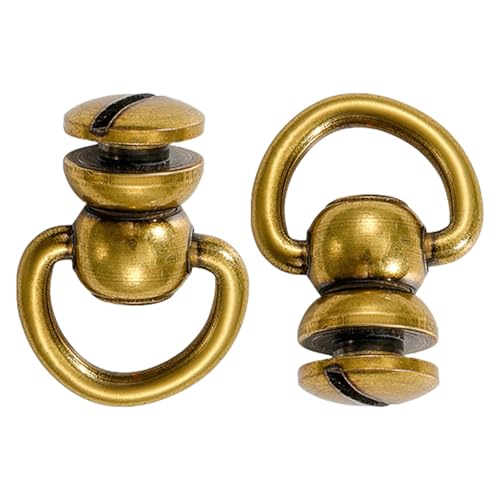 Zxfdsfdbnm Metallnieten, 360 Grad drehbar, D-Ringe, Nieten, für Ledertaschen, Handtaschen, Accessoires, 2 Stück Zxfdsfdbnm Metallnieten, 360 Grad drehbar, D-Ringe, Nieten, für Ledertaschen, Handtaschen, Accessoires, 2 Stück von Zxfdsfdbnm