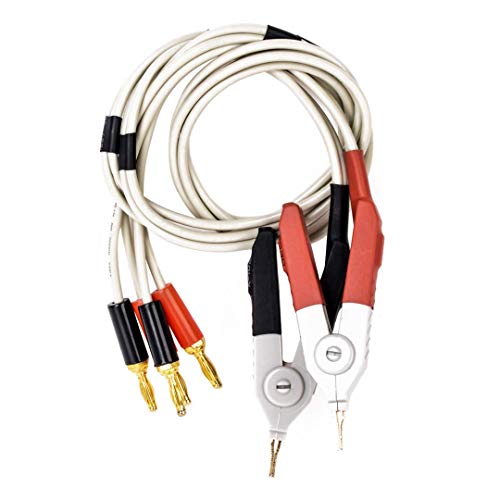 Zyeatary 1 paar isolierte Bananenstecker Klemme Kabel Niedriger Widerstand LCR Clip Sondenkabel Messgerät testen Terminal Kelvin Neu von Zyeatary