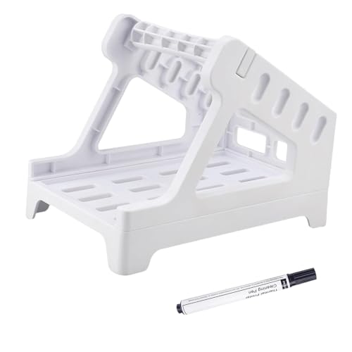 Zynewa 1 Stück Thermo Etikettenhalter, Etikettenhalter Mit Reinigungsstift, Zubehör Für Desktop-Etikettendrucker, Etikettenhalter Für Thermo-Etikettenrollen Und Fächerfalz-Etiketten (white) von Zynewa