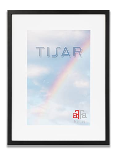 aFFa frames Tisar bilderrahmen Holz, photo frame, holzrahmen, Rahmen aus Holz mit Acrylglas, Schwarz bilderrahmen 13x18 cm von aFFa frames