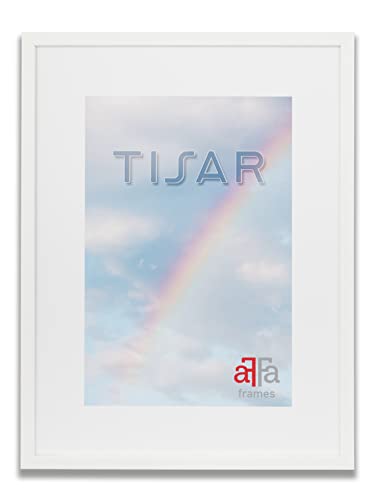 aFFa frames Tisar bilderrahmen Holz, photo frame, holzrahmen, Rahmen aus Holz mit Acrylglas, Weiß bilderrahmen 9x13 cm von aFFa frames
