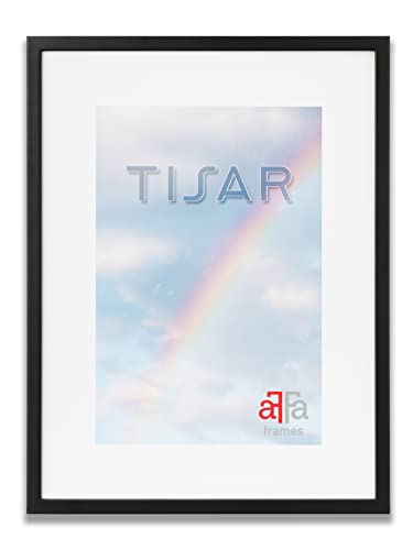 aFFa frames Tisar bilderrahmen Holz, photo frame, holzrahmen, Rahmen aus Holz mit Acrylglas, Schwarz bilderrahmen 18x24 cm von aFFa frames