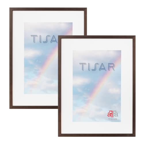 aFFa frames, Tisar Bilderrahmen-Set, 2 Bilderrahmen Holz, holzrahmen, photo frame, Rahmen aus Holz mit Acrylglas, Bronze Bilderrahmen A3, 29,7x42 cm von aFFa frames