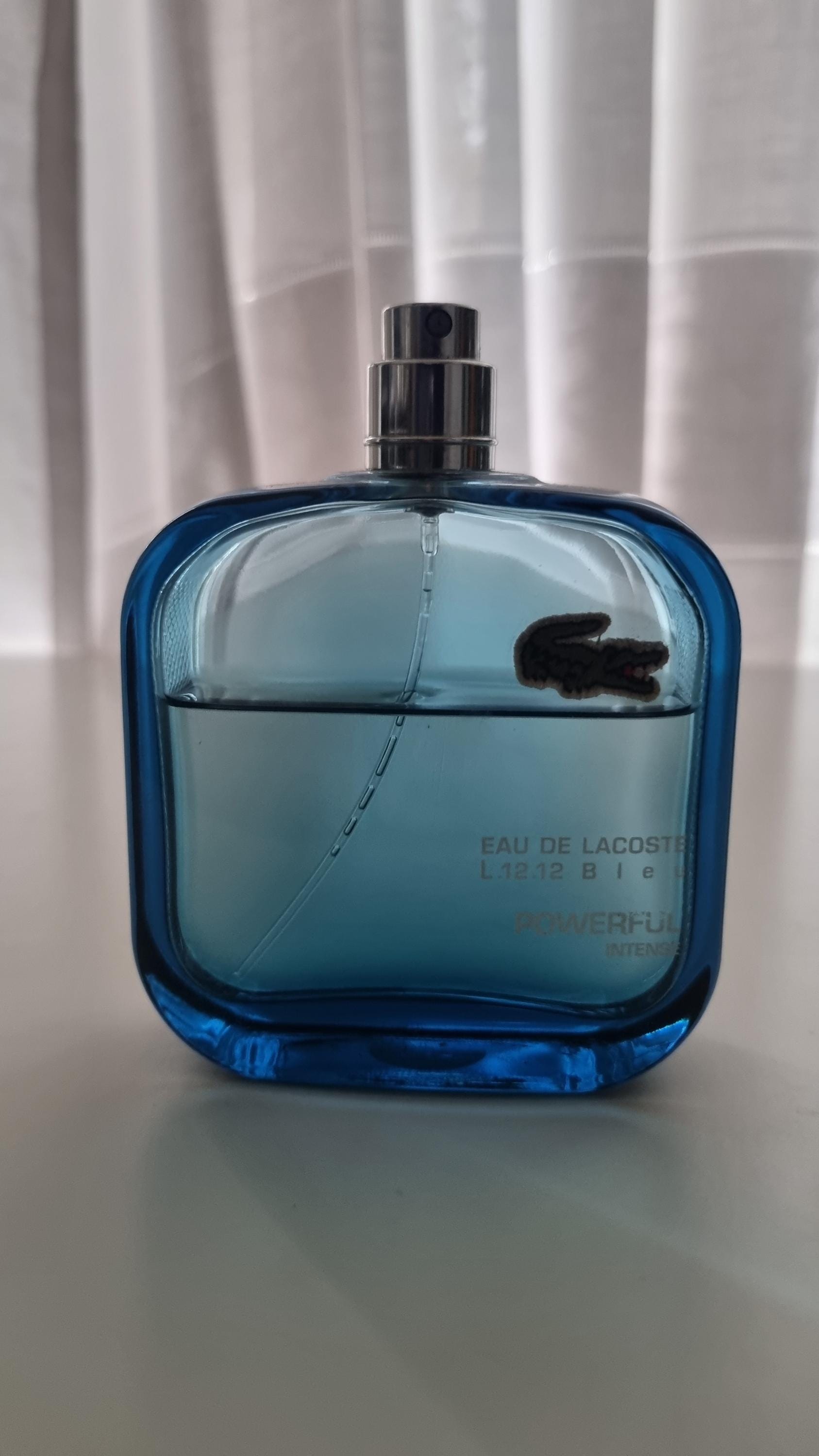 Lacoste Eau De L.12.12 Bleu Powerful Intense Toilette 100Ml | Restinhalt Ca. 2/3 von aam0604