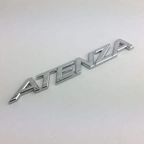 abrupt Logo Auto Emblem für Mazda Atenza M6, Abzeichen Logo Buchstaben Wort Emblem Aufkleber, Zeichen Emblem Logo Abzeichen Sticker Abziehbilder,A Silver von abrupt