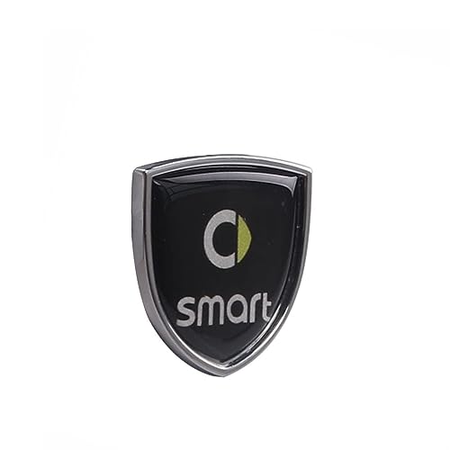 abrupt Logo Auto Emblem für Smart 450 451 453 Fortwo Forfour, Abzeichen Logo Buchstaben Wort Emblem Aufkleber, Zeichen Emblem Logo Abzeichen Sticker Abziehbilder,B von abrupt