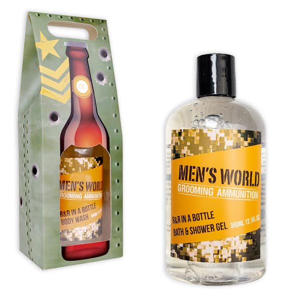 Bade- & Duschgel, Men&#039;s World, 360ml, Duft Oak & Amber von accentra GmbH & Co. KG