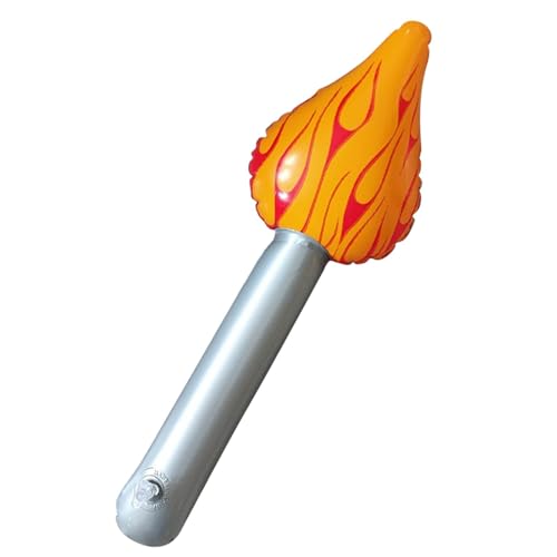 Aufblasbare Flamme, aufblasbare Fackel - Gefälschtes aufblasbares Taschenlampenspielzeug | Aufblasbare Fackel, lustige Fackel zum Aufblasen für Halloween-Cosplay, 16 Zoll gefälschtes Flammenfackelspie von acime
