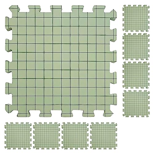 Strick-Blockierbretter, 30,5 x 30,5 cm, Häkelnadel-Blockiermatten mit Gittern, Spitzenblockiermatte, Gitterblockierplatten, Nadelspitzen-Häkelblocker für Nadelspitzen-Strickprojekte von acime