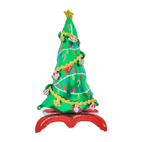 Weihnachtsballon-Girlande, Weihnachtsbaum-Weihnachtsmann-Ballon, Weihnachtsballon-Dekorationen, Weihnachtszwerg-Luftballons, bunte Luftballons für Weihnachts-Mottopartys, Neujahrsdekorationen von acime