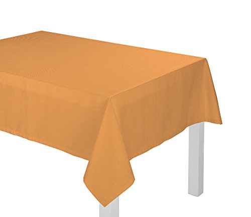 adam Uni Collection Tischdecke, Bio Baumwolle, Curry, 145 x 220 cm von adam